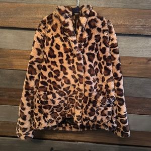 Appaman leopard coat size 8